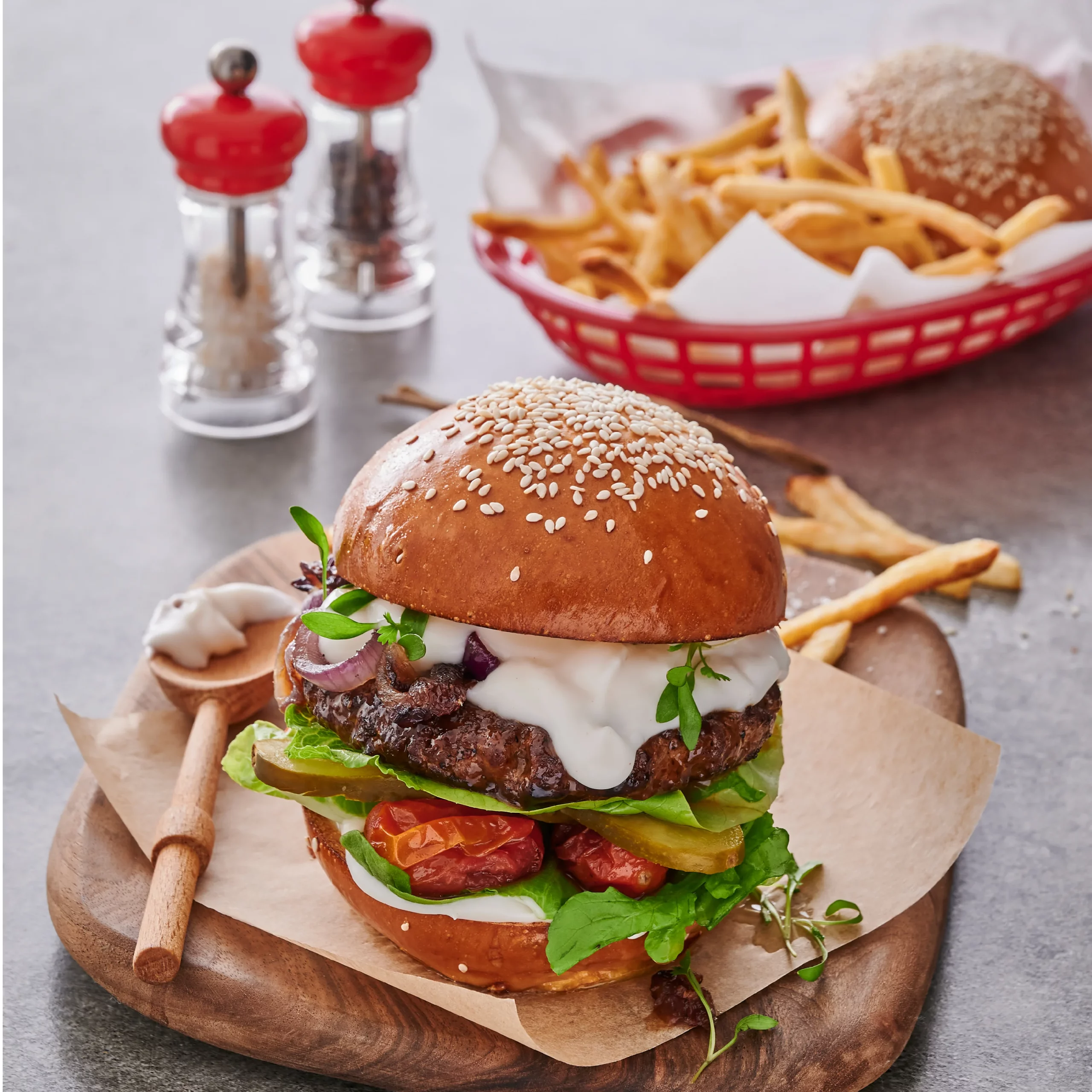 Nola Recipe Pesto Mayo Burger